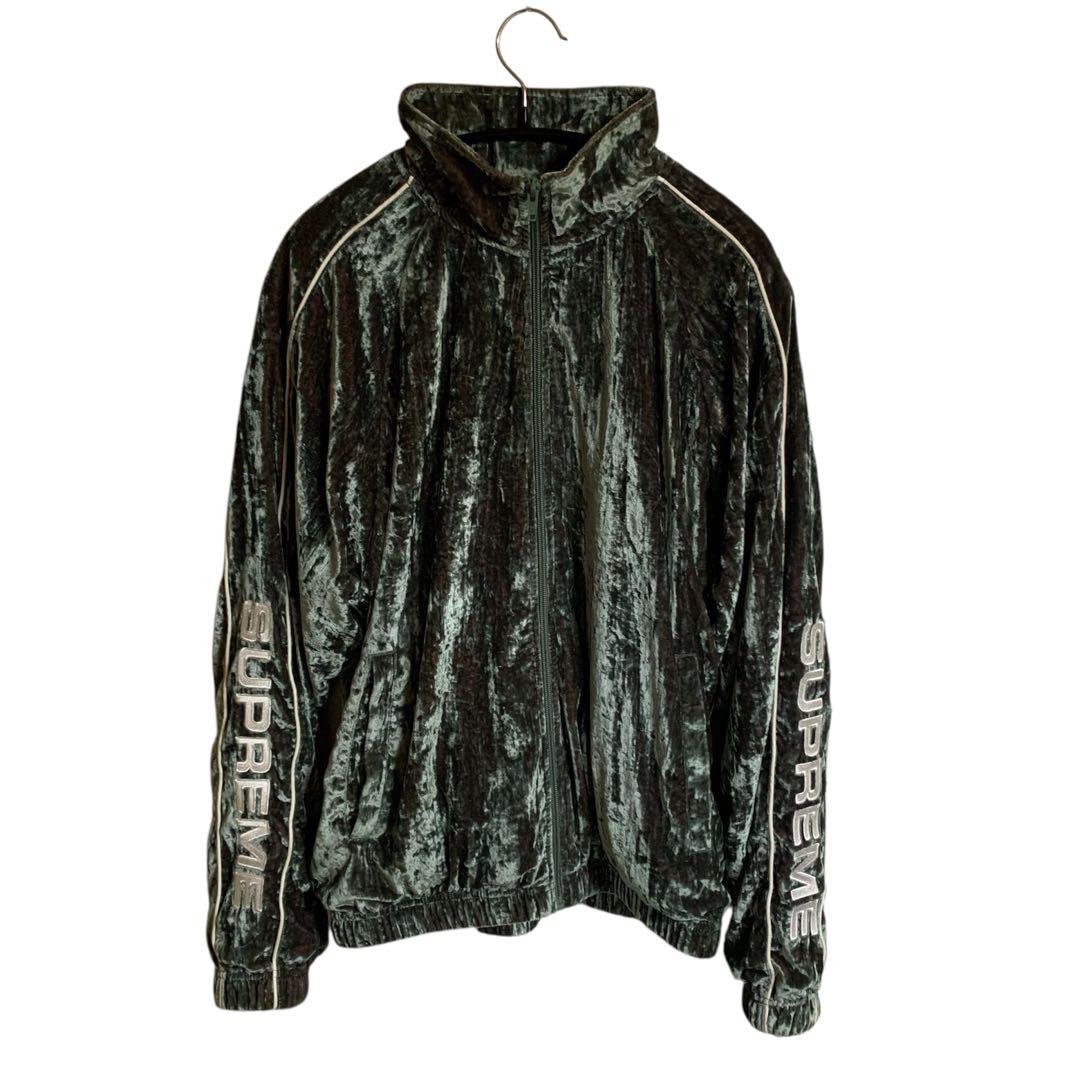 ジャケット・アウター SUPREME 23AW Crushed Velvet Track Jacket