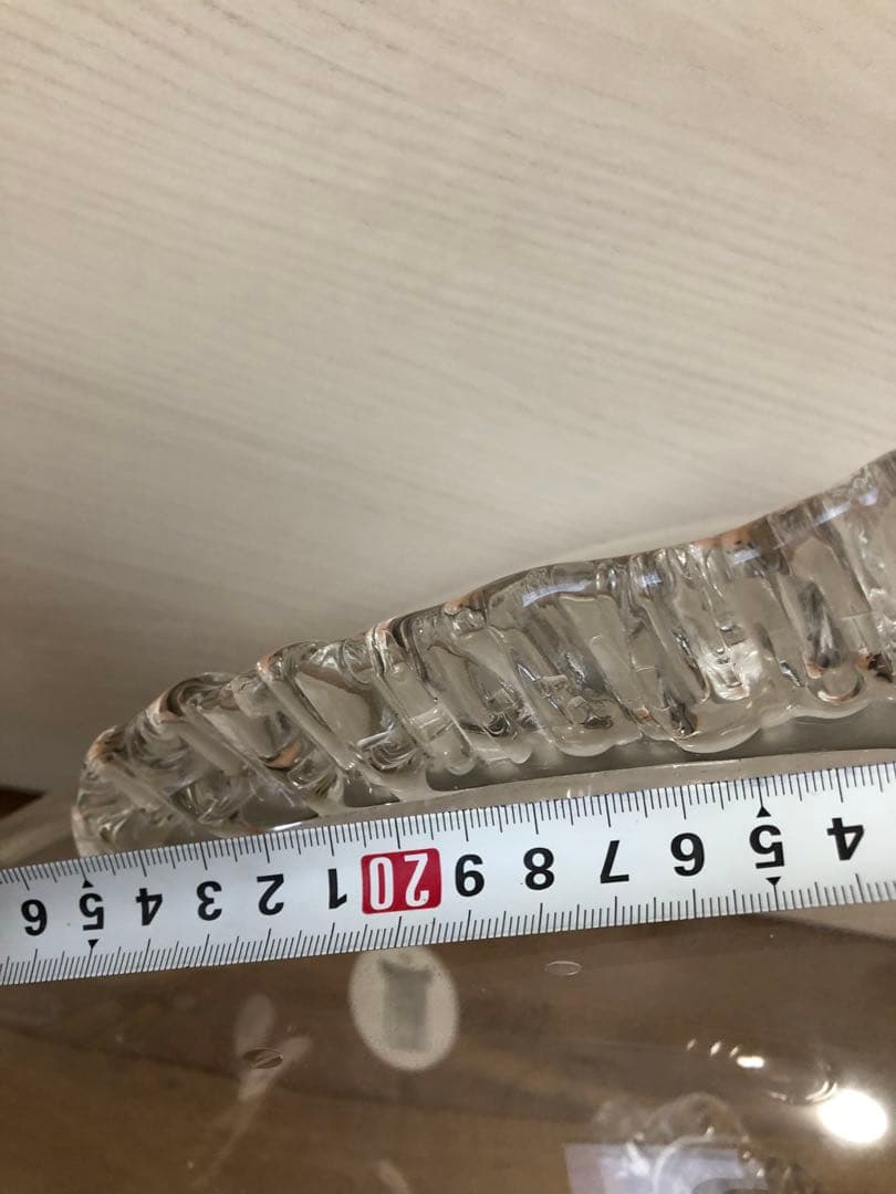 ガラス製 魚の形状 アート 約75cm