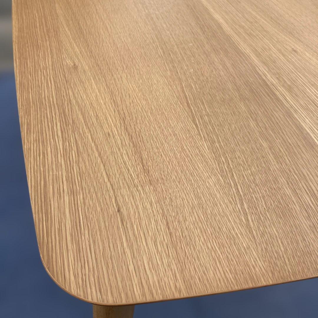 ダイニングテーブル　1350×800ナチュラルウッド 楕円形