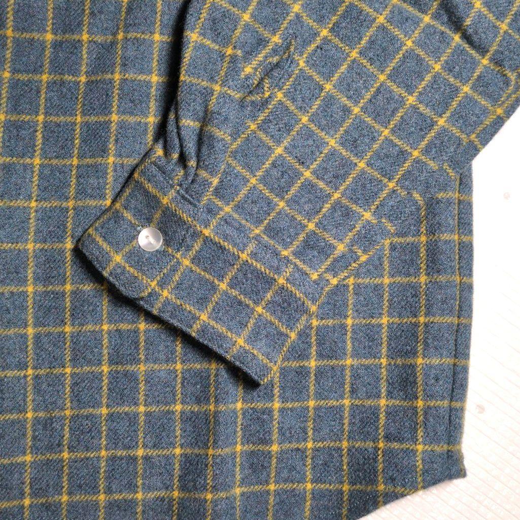 RATS WOOL CHECK BDシャツ BLUE L ラッツ 日本製