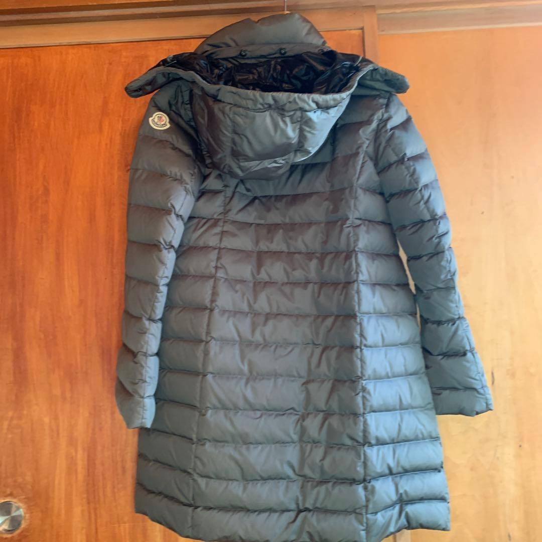 MONCLER グレー ダウンジャケット ロング丈