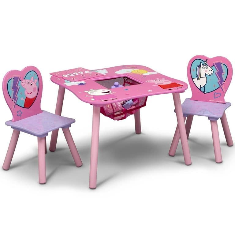 【首都圏限定納品】peppa pig ペッパピッグ テーブル＆チェアセット