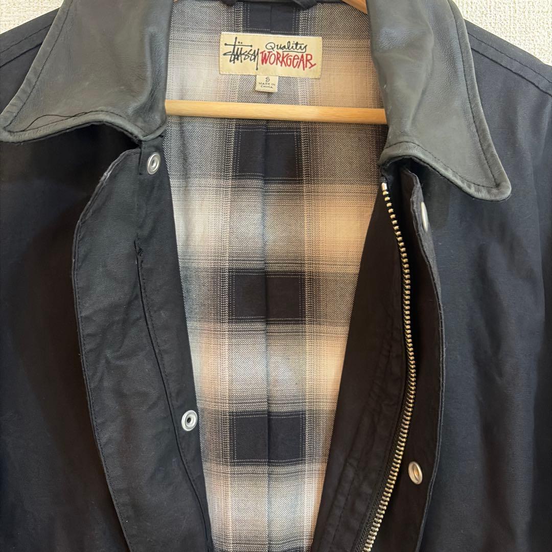 STUSSY 25SS DUSTER COAT 黒 ステンカラー ロングコート