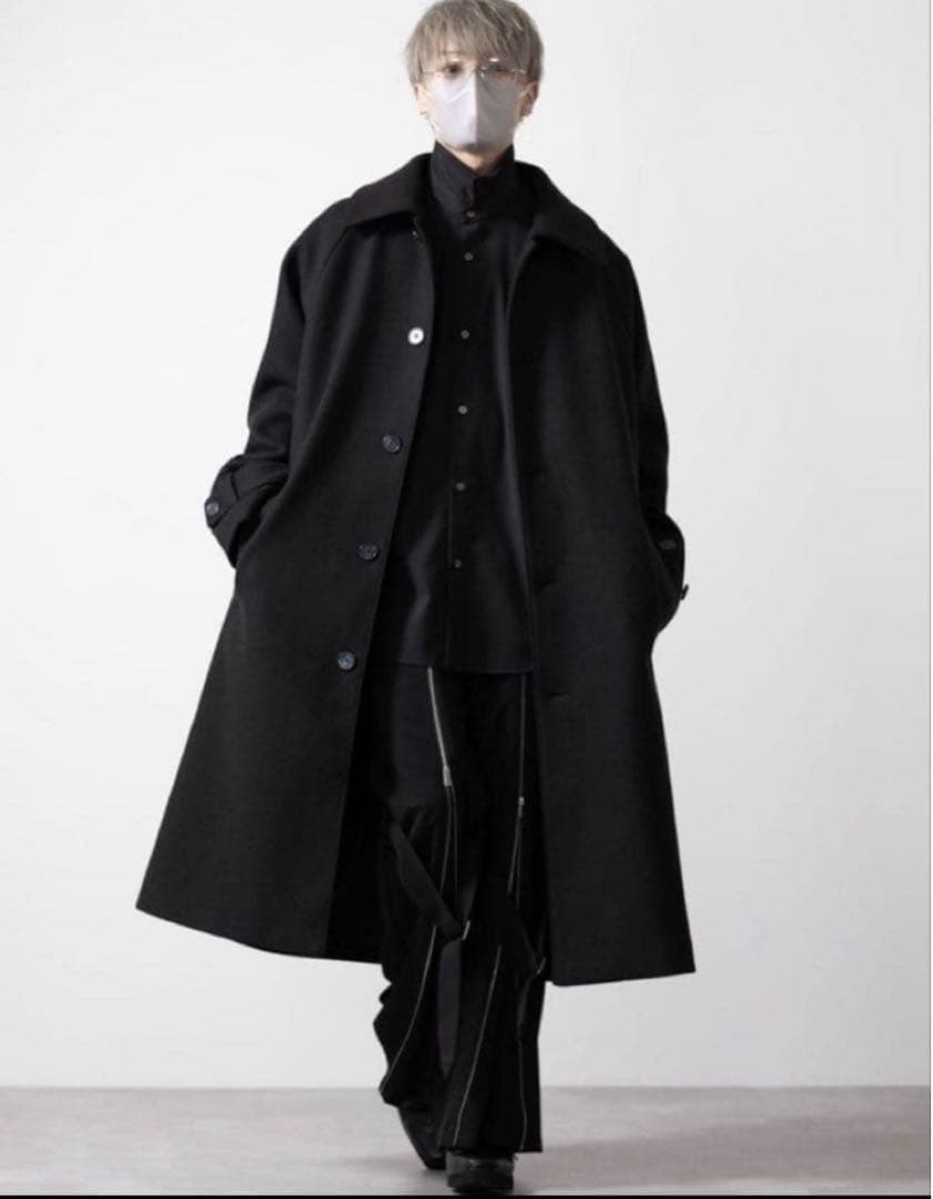 ジャケット・アウター Tech Melton Loose Soutien Collar Coat