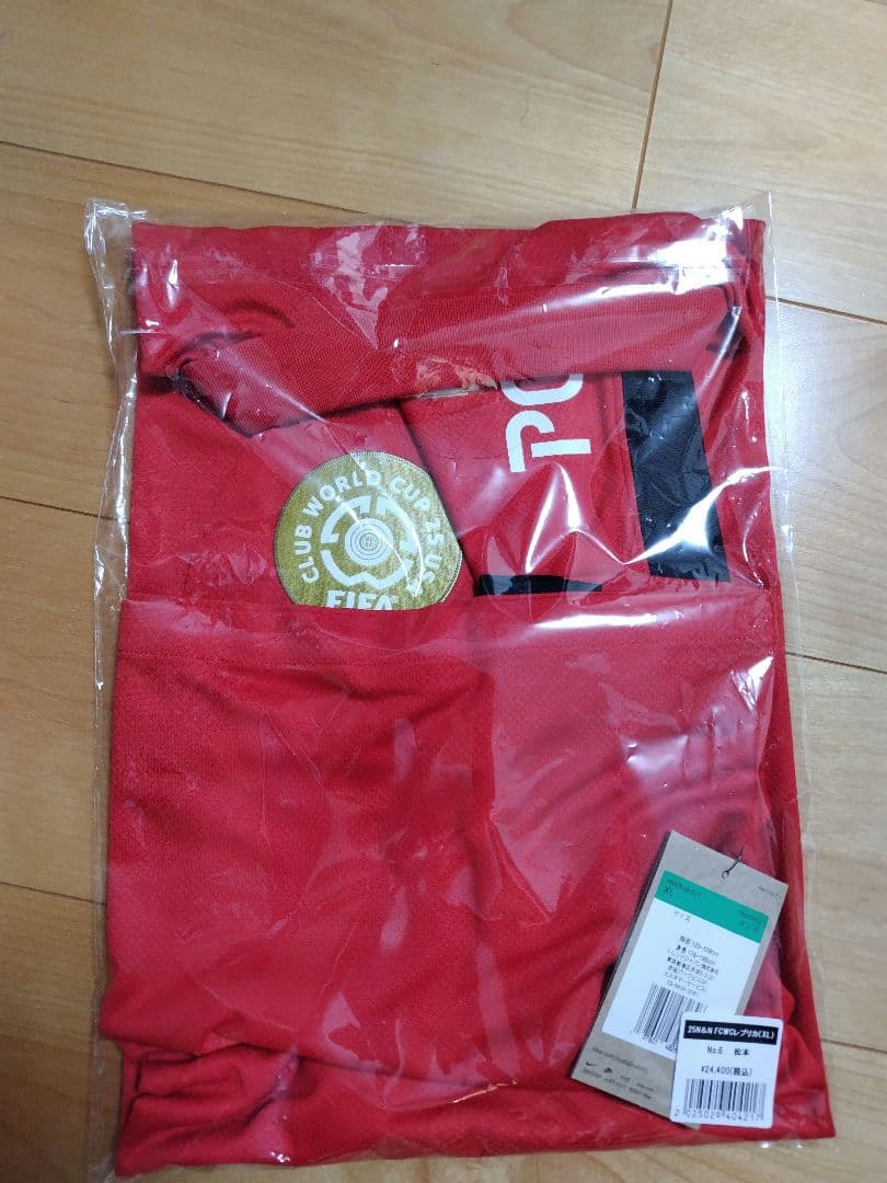 浦和レッズ　2025 FCWCユニフォーム　ワッペン有り　XL　６ 松本泰志