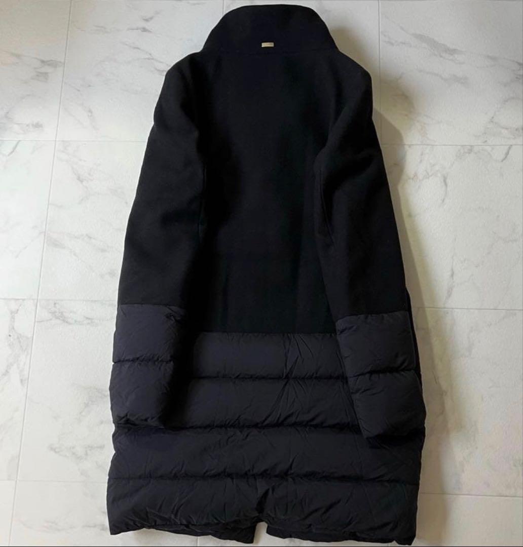 最終値下げ‼️ヘルノ HERNO 異素材切替 スタンドカラー ダウンコート