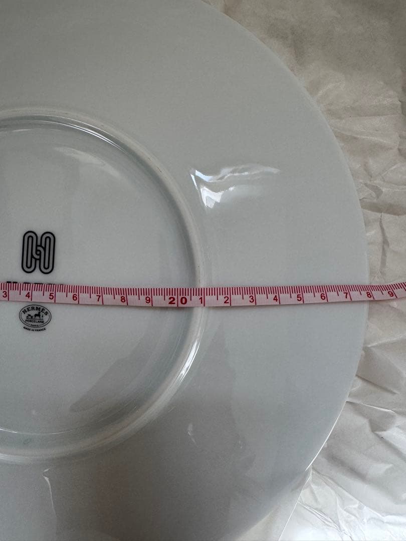 ⭐️未使用品⭐️HERMES⭐️網目模様の丸型皿