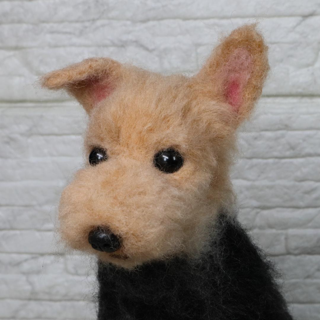 羊毛フェルト　くー様確認用　ウェルシュテリア　犬　ハンドメイド　オーダー