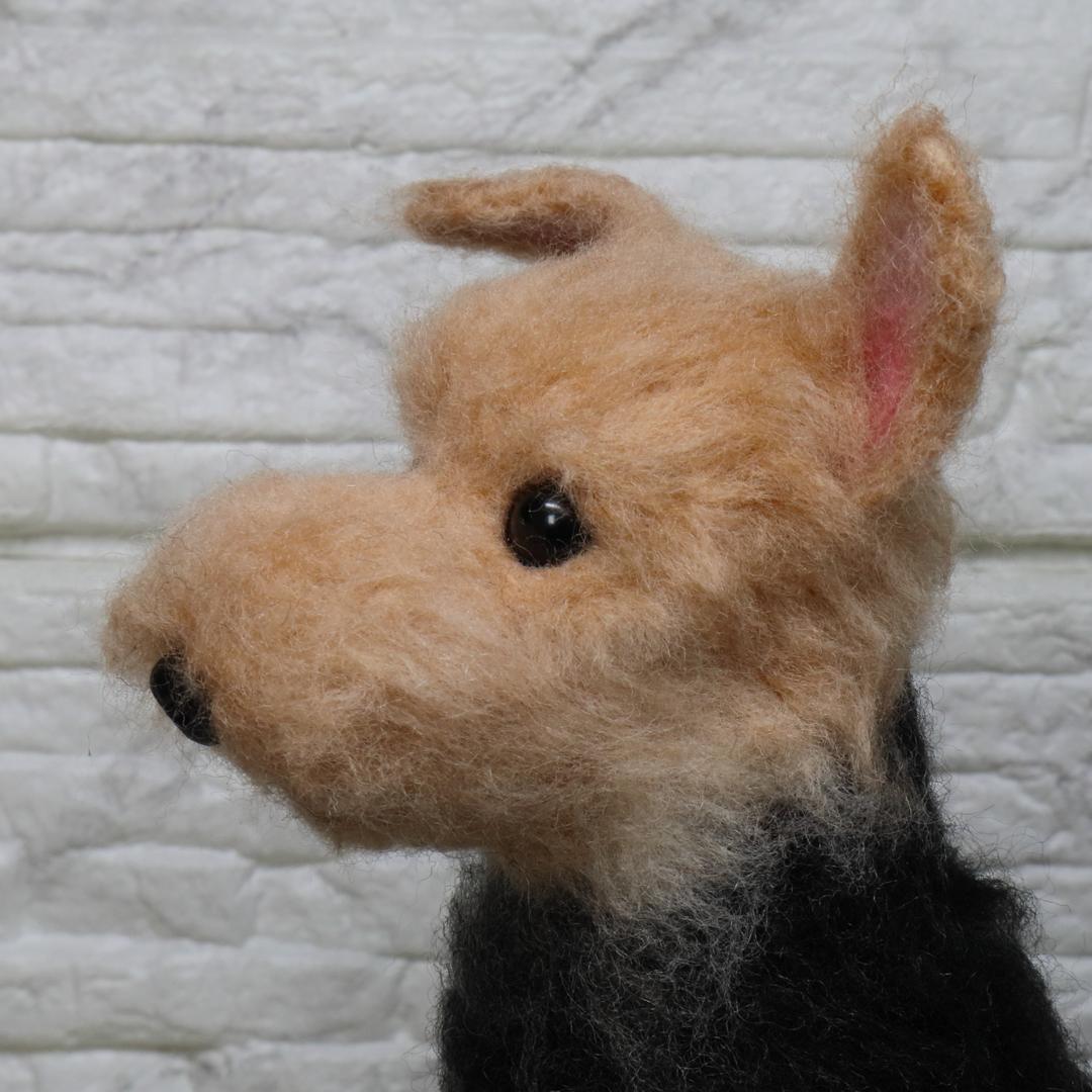 羊毛フェルト　くー様確認用　ウェルシュテリア　犬　ハンドメイド　オーダー