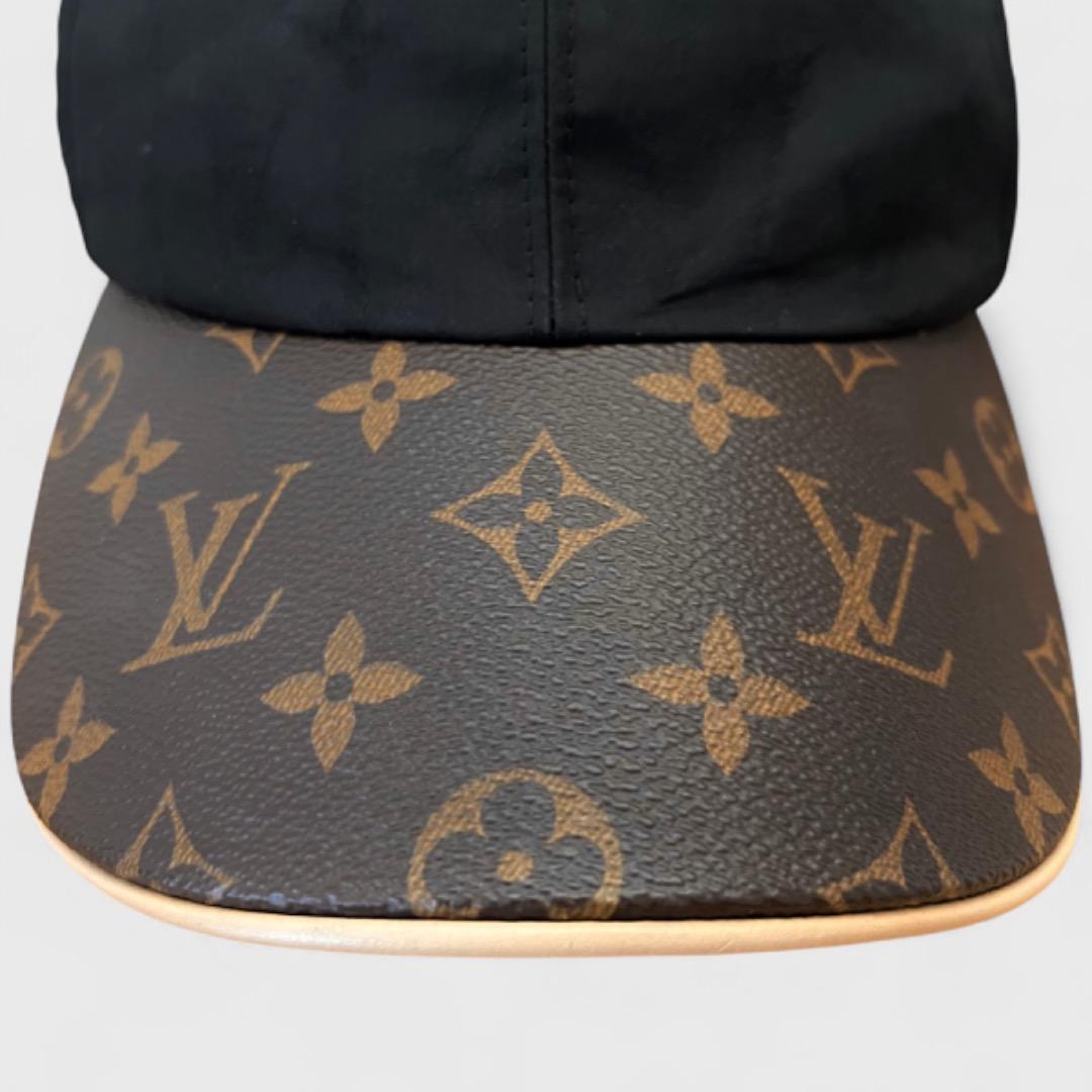 美品 ルイヴィトン キャップ LV ゲットレディー ブラック モノグラム 帽子