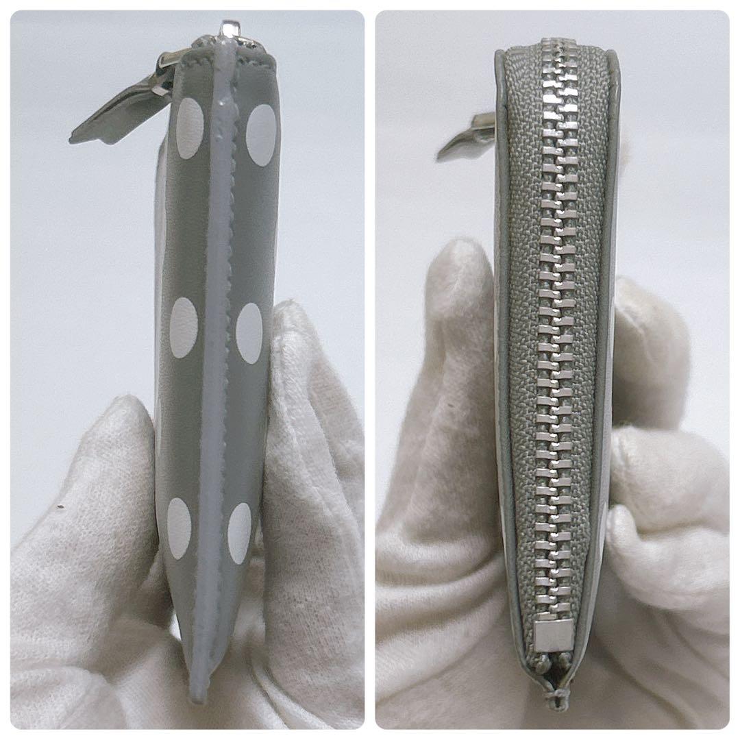 新品同様✨コムデギャルソン ポルカドット ケース L字ジップ 財布