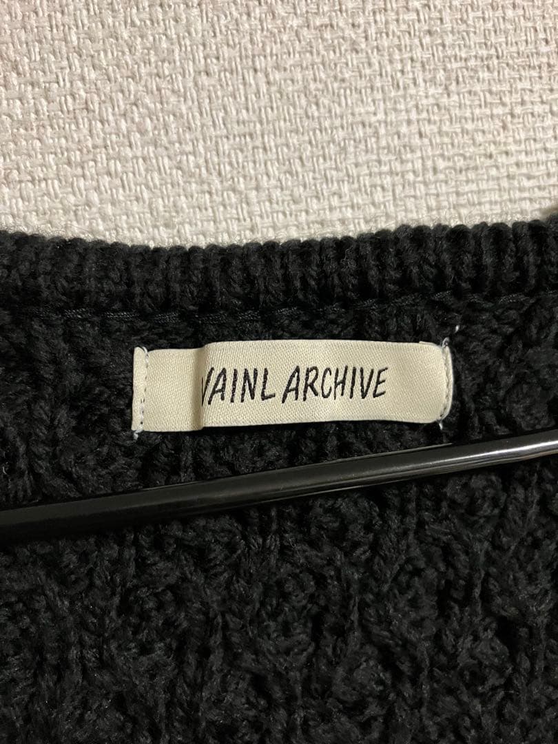 VAINL ARCHIVE GRADUALLY 前ジップ　カーディガン　ニット