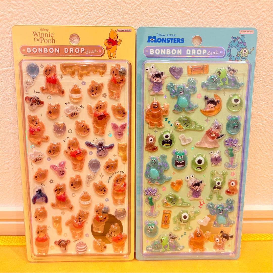 【正規品】ディズニー ★ ボンボンドロップシール 第2弾⑥種類セット