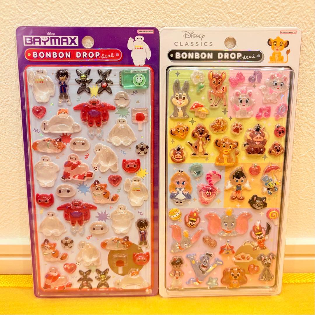 【正規品】ディズニー ★ ボンボンドロップシール 第2弾⑥種類セット