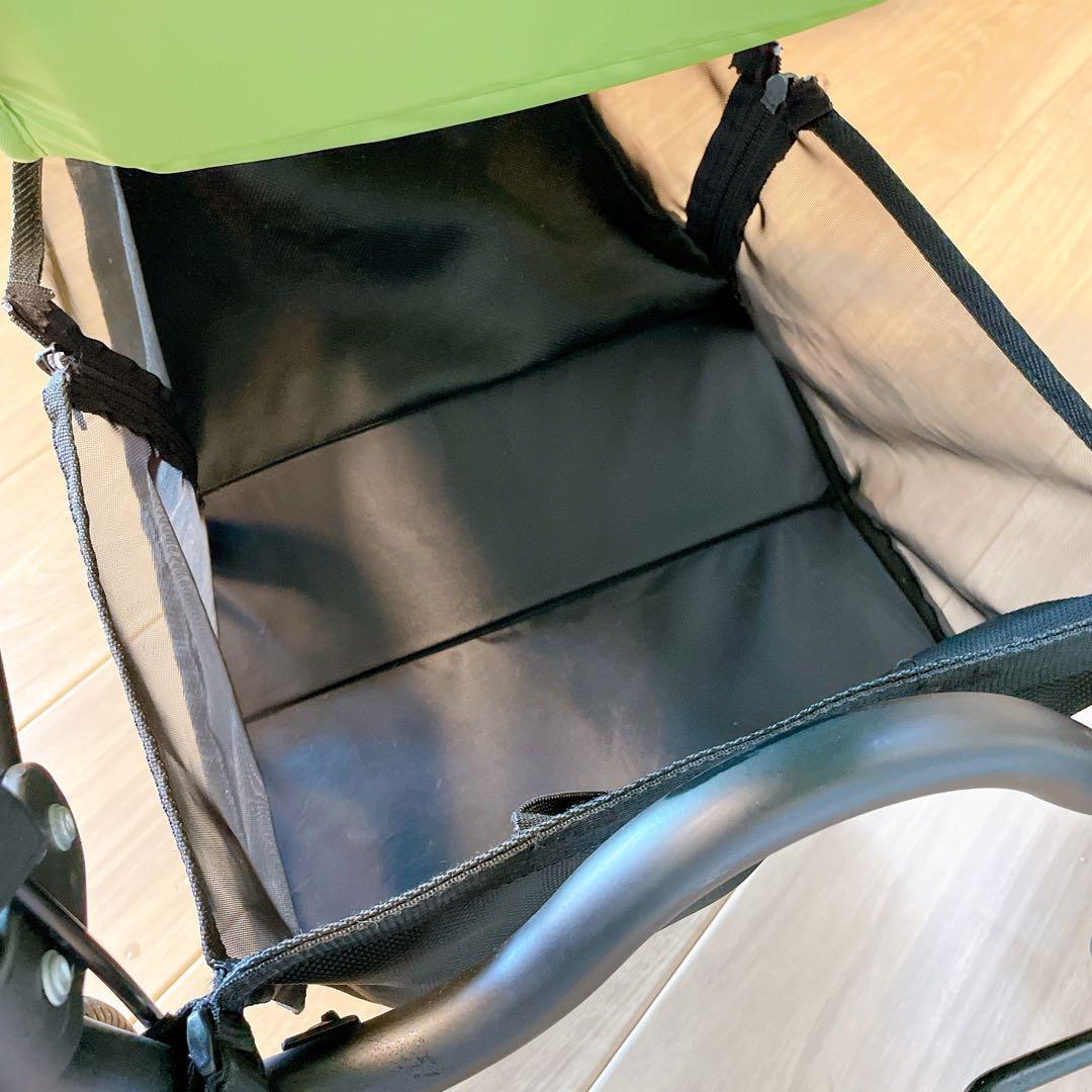 【美品】エアバギー ココ ブレーキモデル／ライトグリーン／豪華付属品付き