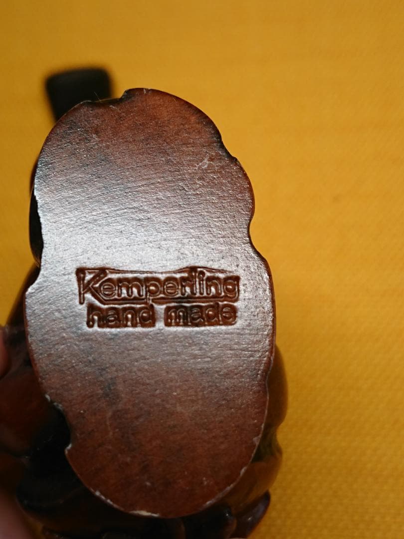 【美品】パイプ　木製　彫刻　ヨーロッパ　置物　インテリア　工芸品　A1021