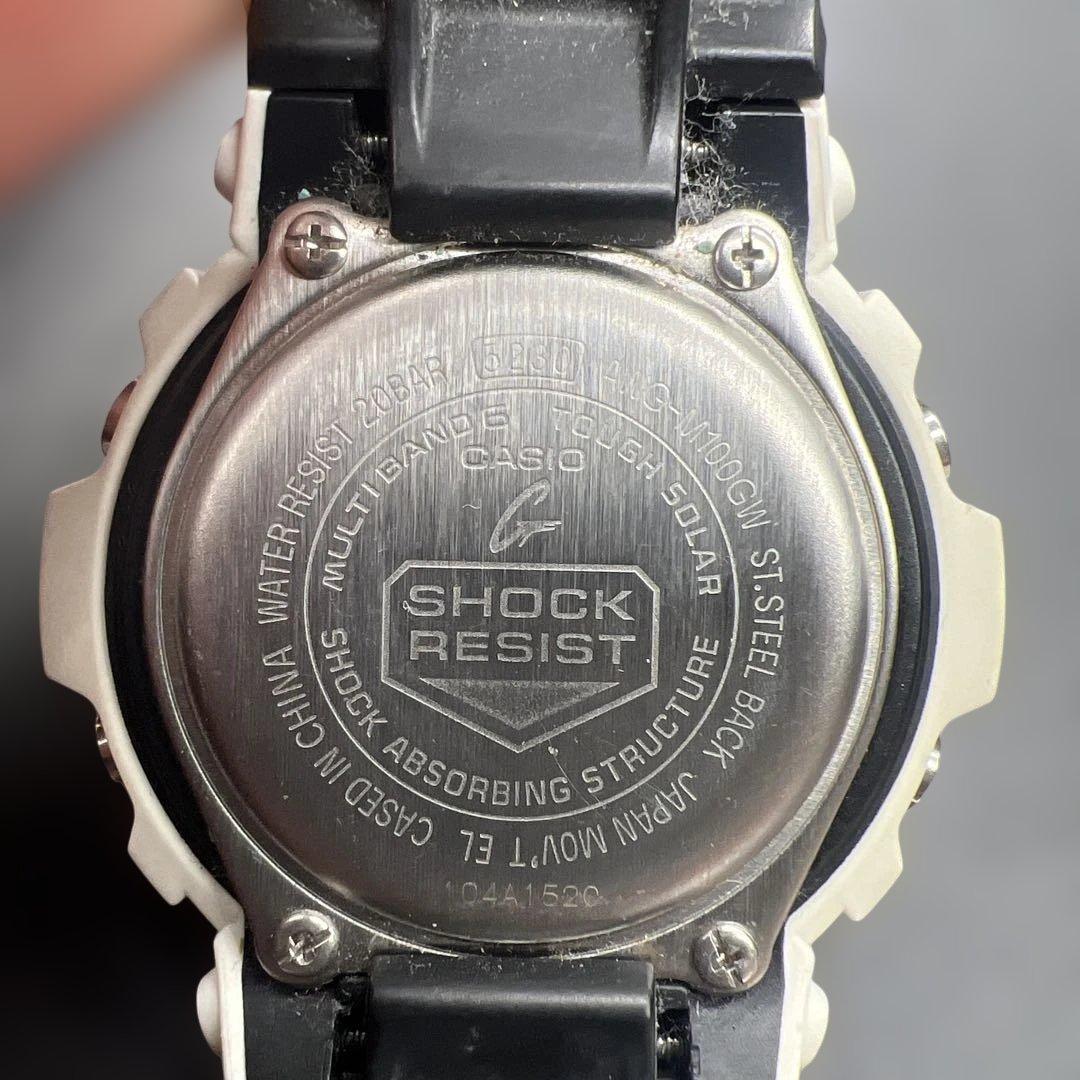 美品 CASIO G-SHOCK AWG-M100GW 電波ソーラー アナデジ
