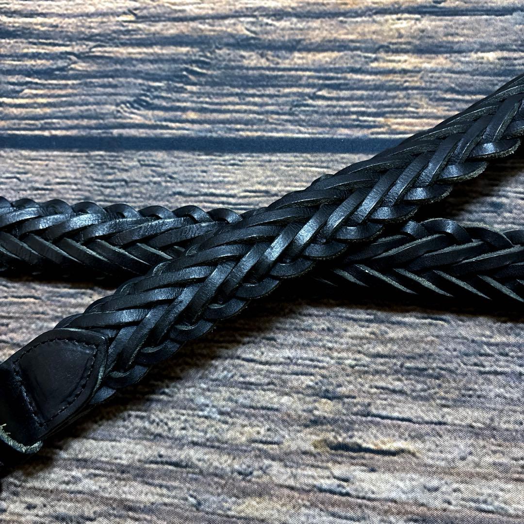 小物 WHITEHOUSECOX / leather mesh belt