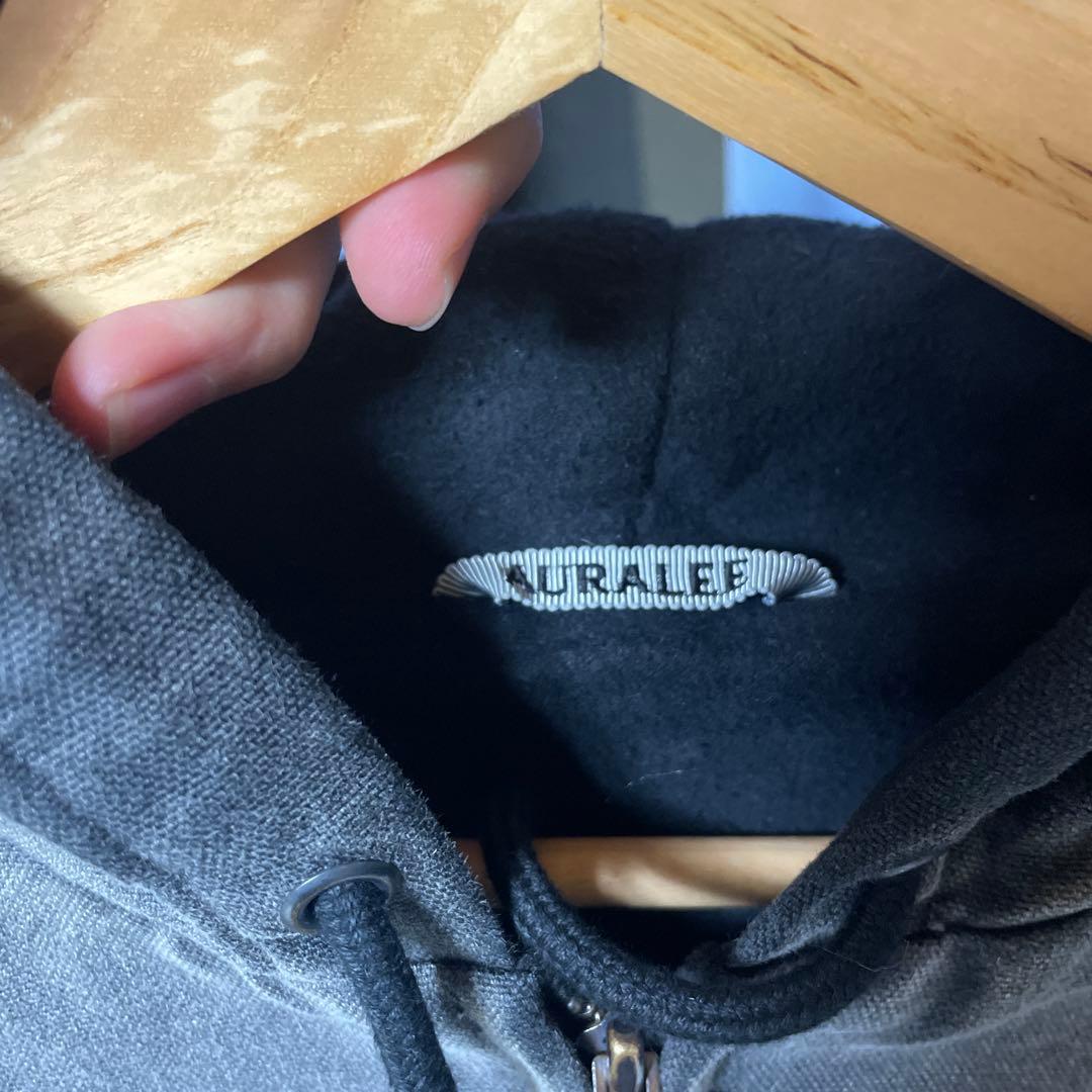 AURALEEオーガニックコットン ダック ショートジップパーカ　定価81400