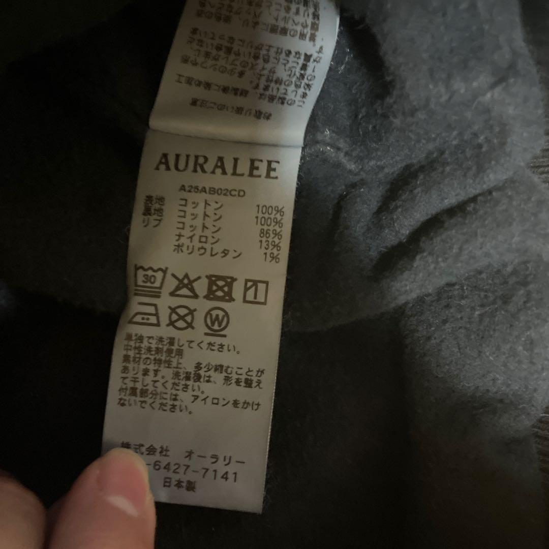 AURALEEオーガニックコットン ダック ショートジップパーカ　定価81400