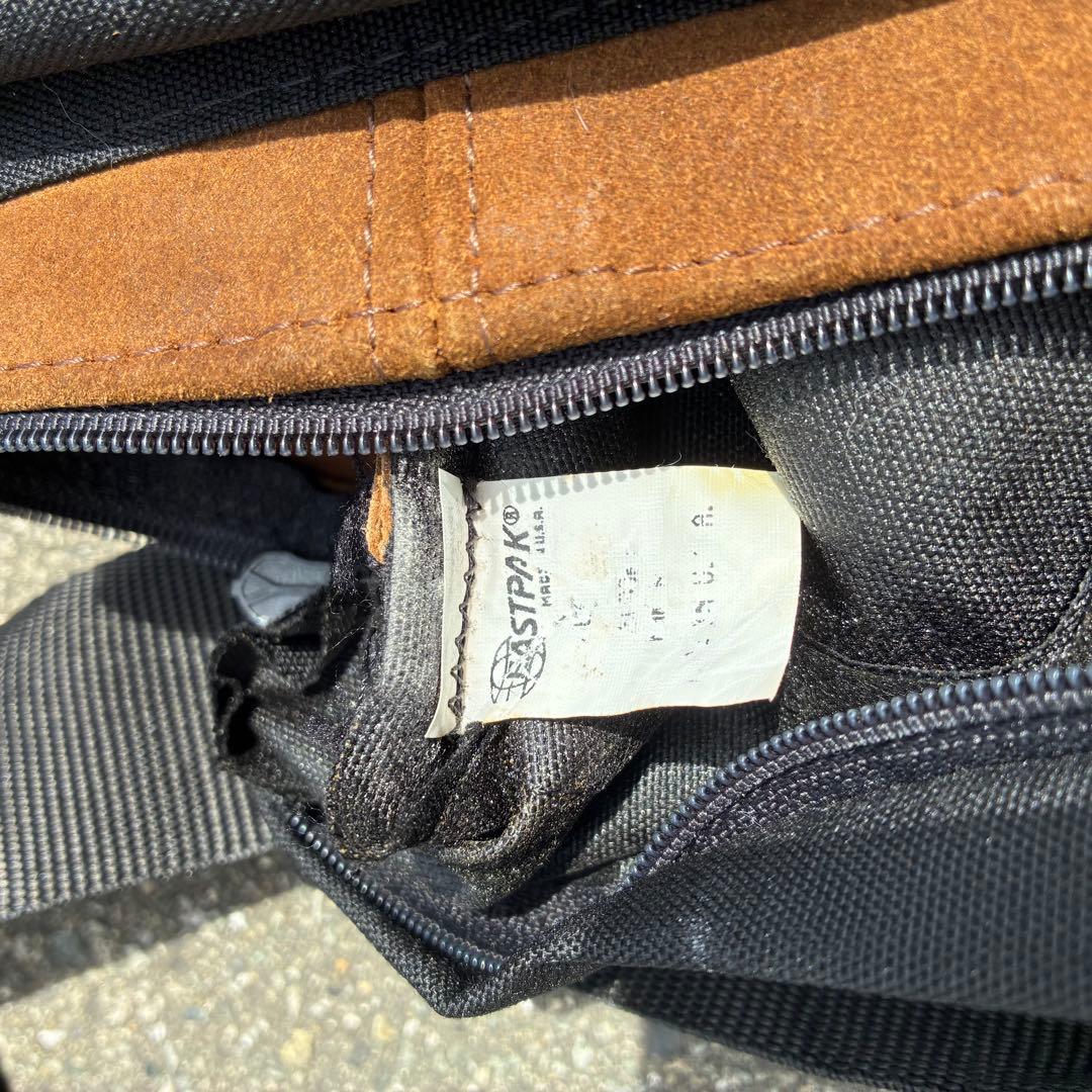 【USA製】90s EASTPAK イーストパック　ウエストポーチ　レザー