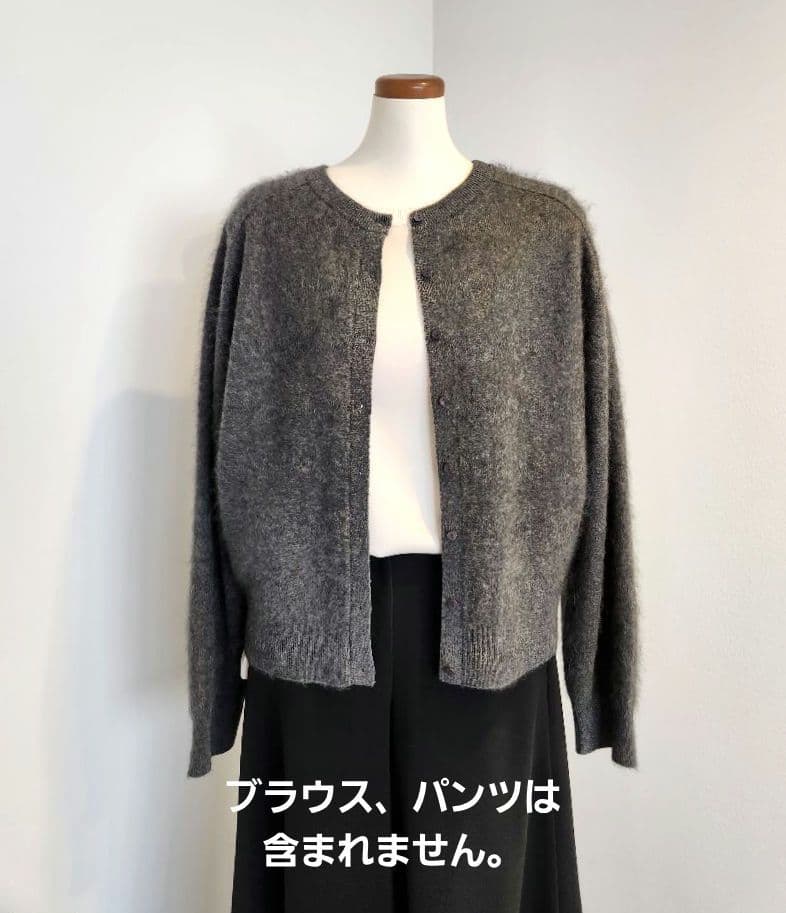 今季2WAYセオリーリュクスカシミヤニット&カーディガン38サイズ　チャコール