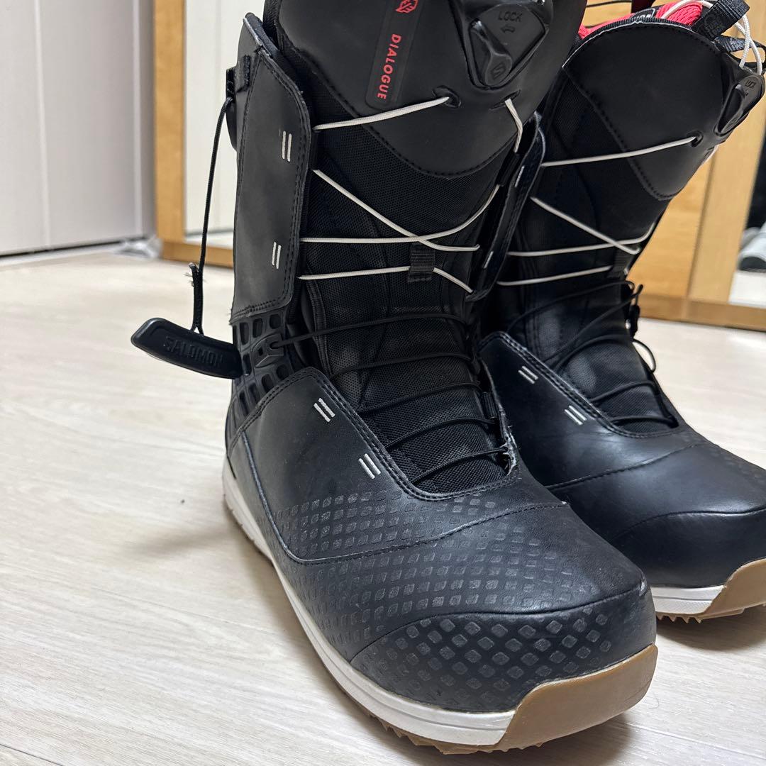 Salomon スノーボードブーツ ブラック/レッド