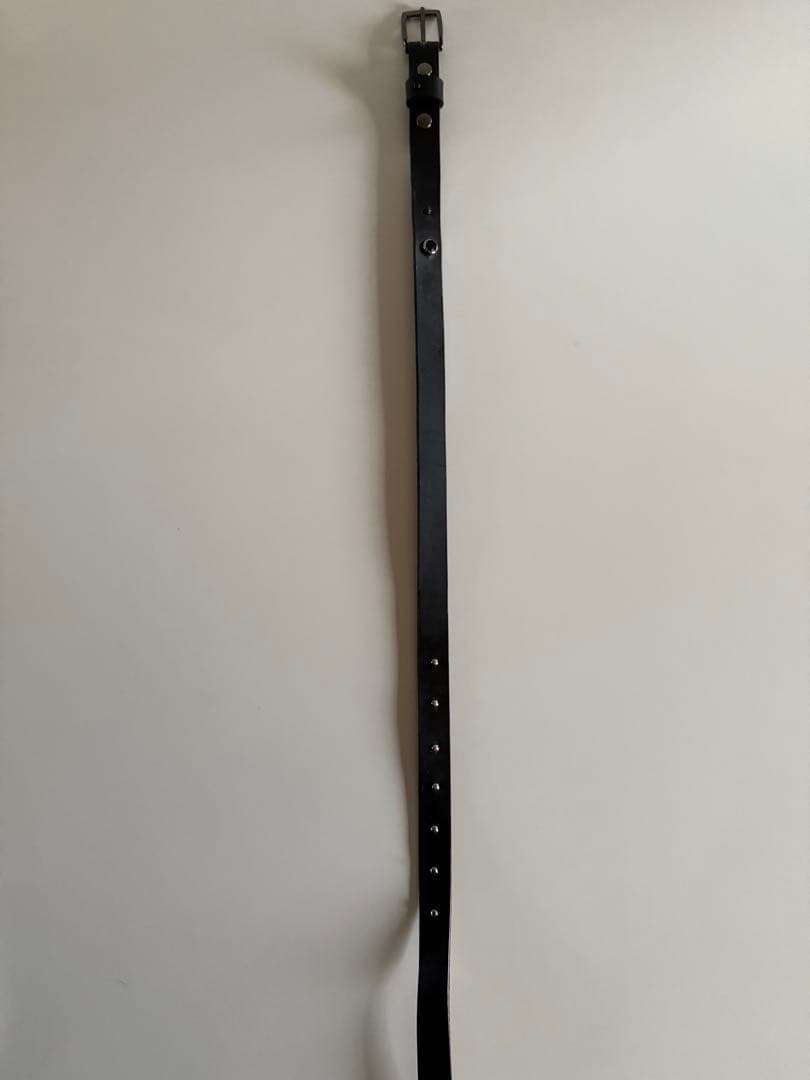 【美品】anytee Narrow Long Belt Black Black