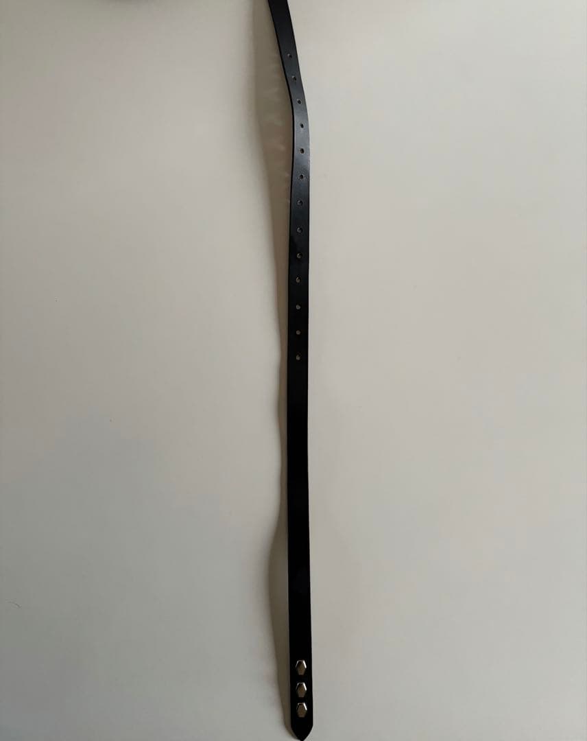 【美品】anytee Narrow Long Belt Black Black