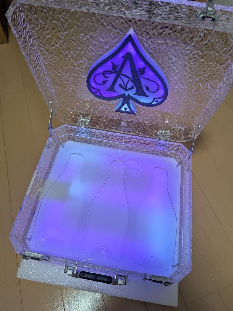 ボトルケース　LED　アタッシュケース ディスプレイ シャンパン　サプライズ