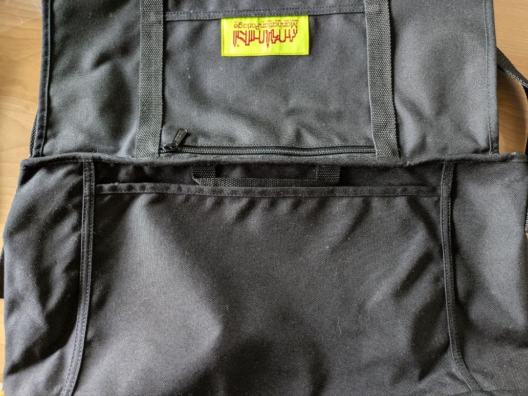 美品Manhattan Portageメッセンジャーバック イエローラベル大容量