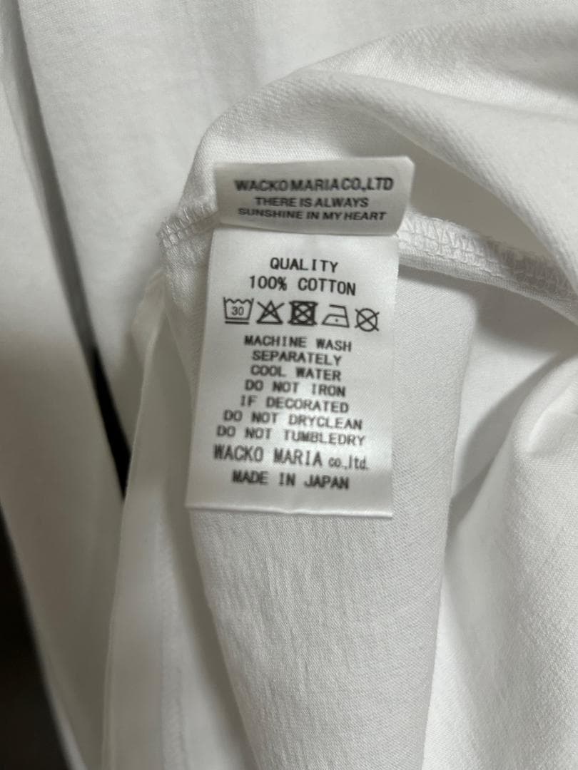 新品 WACKO MARIA 26SS WASHED カットソー T WH M