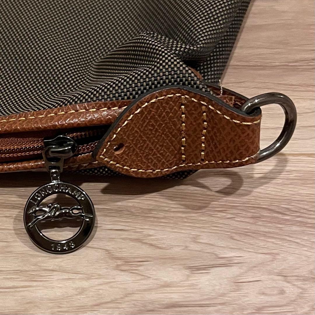 ロンシャンLONGCHAMP ボストンバッグ ボックスフォード カーキ/ブラウン