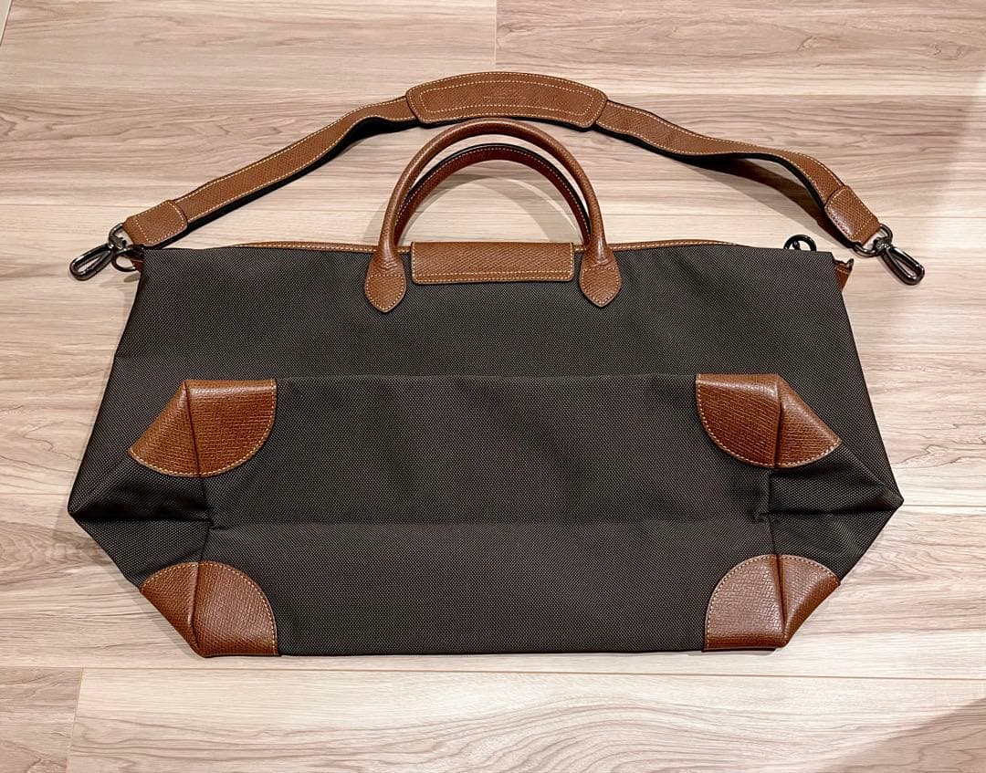 ロンシャンLONGCHAMP ボストンバッグ ボックスフォード カーキ/ブラウン