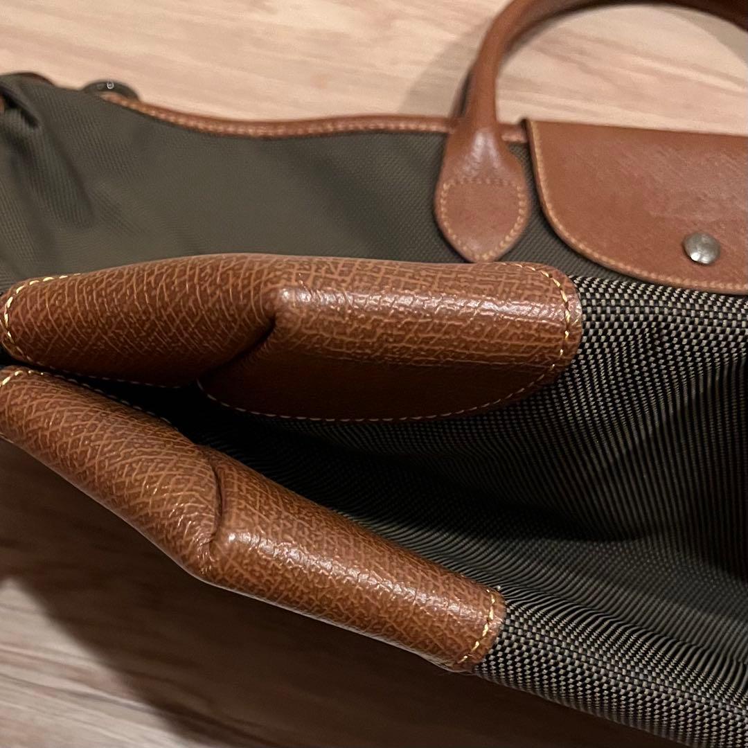 ロンシャンLONGCHAMP ボストンバッグ ボックスフォード カーキ/ブラウン