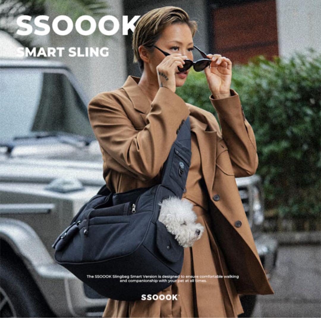 SSOOOK スリングバッグ（V.スマート） ブラック バックが右