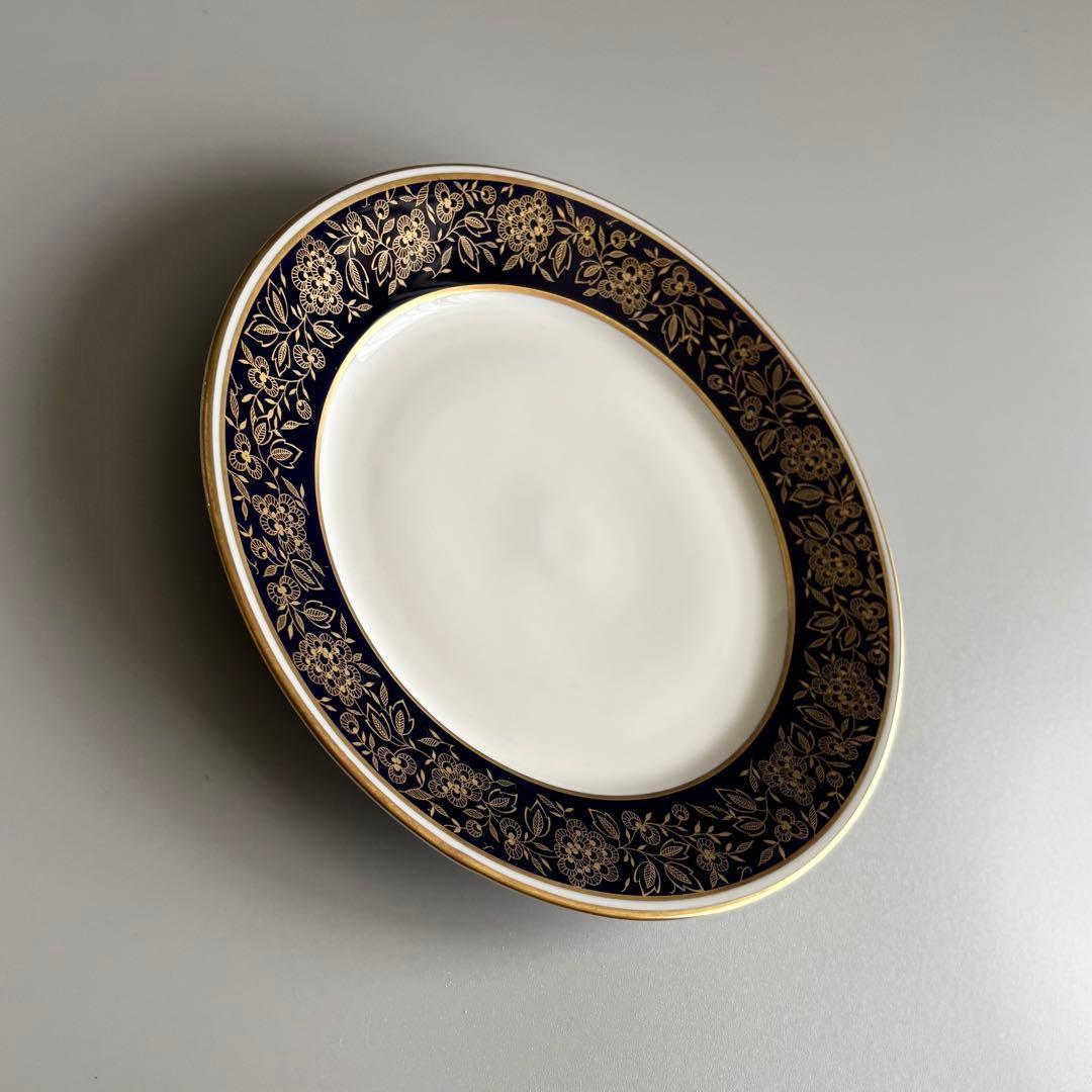 ドイツ製ヴィンテージ　Weimar　コバルトブルー　金彩花模様【稀少品・未使用】