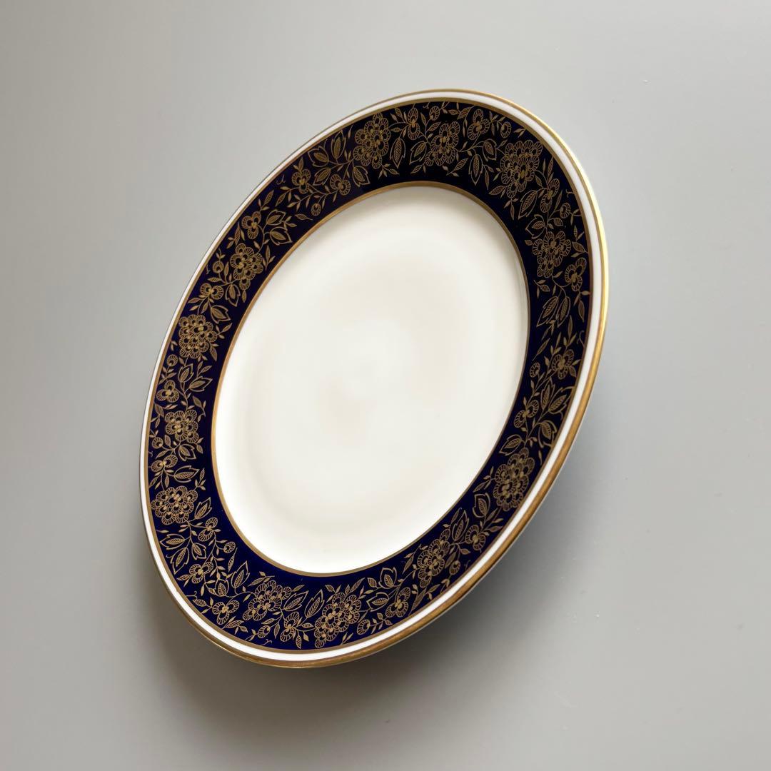 ドイツ製ヴィンテージ　Weimar　コバルトブルー　金彩花模様【稀少品・未使用】