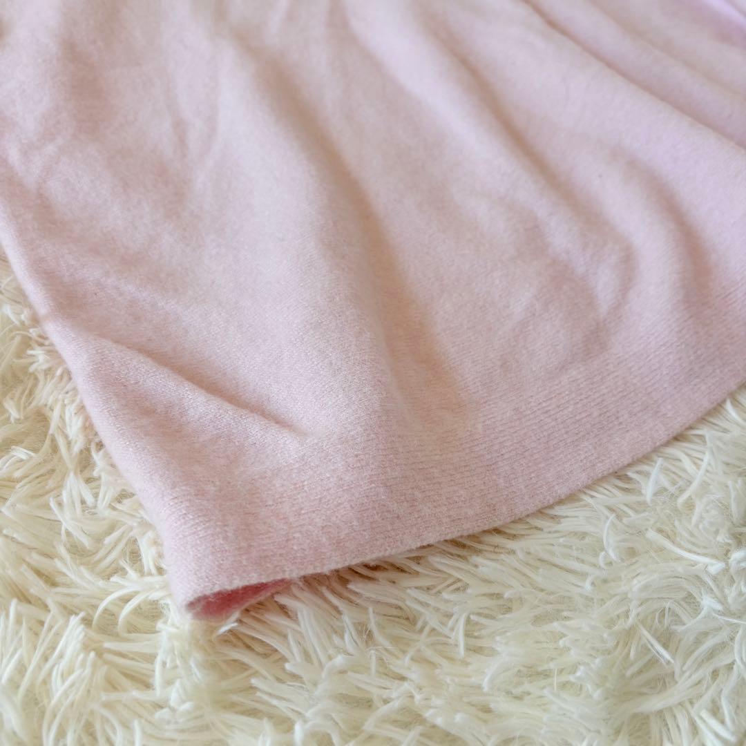 美品✨定価2.4万✴︎ビアズリー ビッグロングクルーニット　ピンク　オーバーサイズ