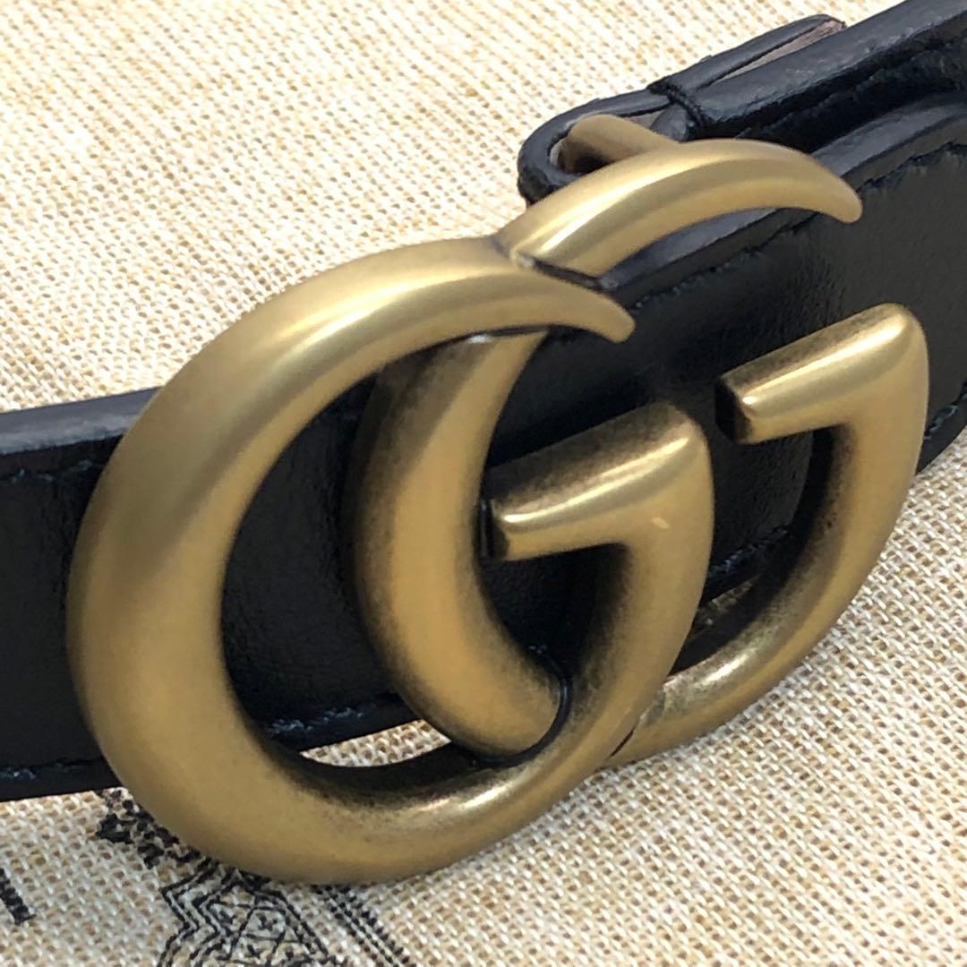 【現行✨保存袋付き】　GUCCI　ベルト　チルドレンズ　レディース　　ダブルG