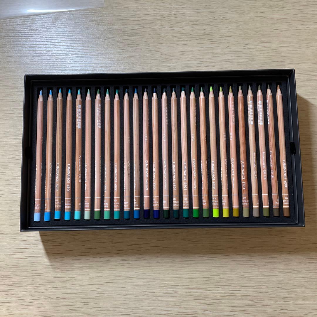 CARAN D'ACHE LUMINANCE 6901 100色セット
