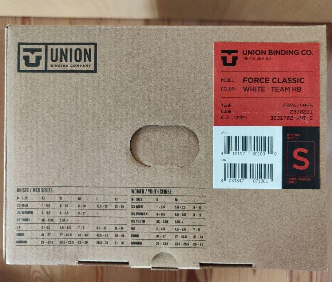 UNION FORCE ビンディング S 24/25MODEL【国内正規品】