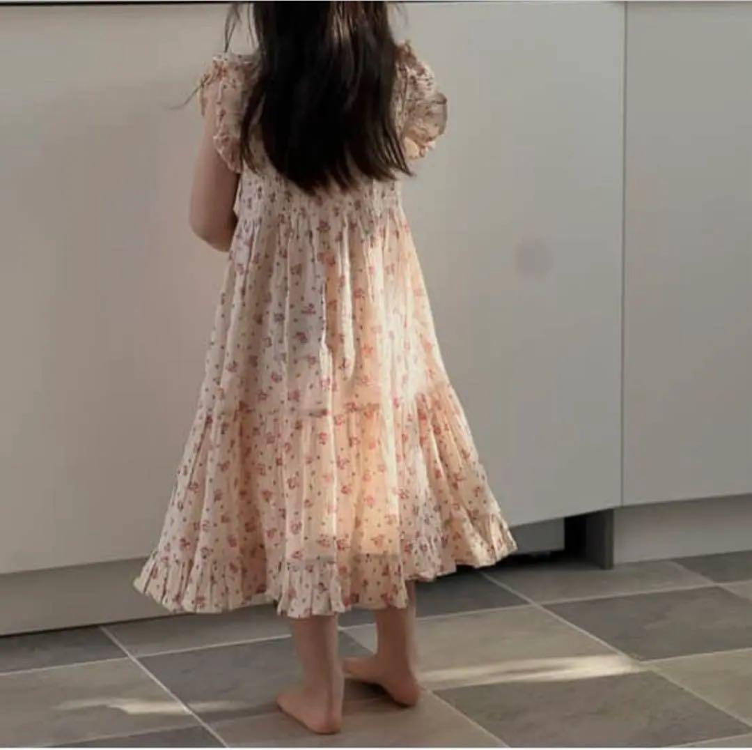 未開封新品8y ②Ibiza Dress roosa bloom print