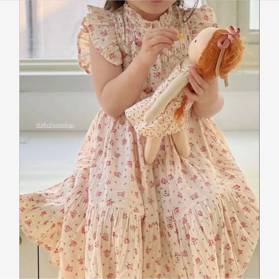 未開封新品8y ②Ibiza Dress roosa bloom print