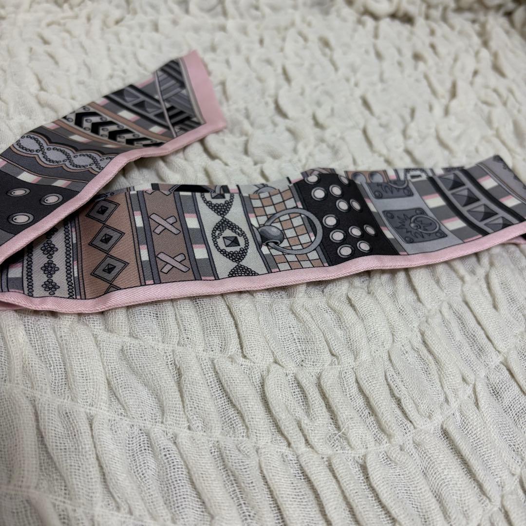 エルメス　ツイリー　ピンク系