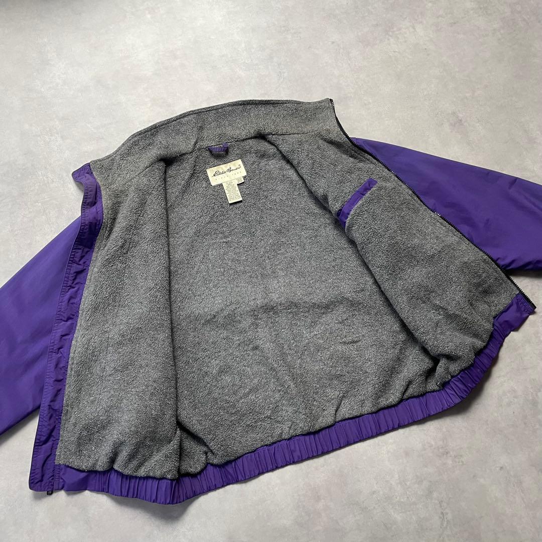 90s Eddie Bauer warm-up jacket purple 短丈