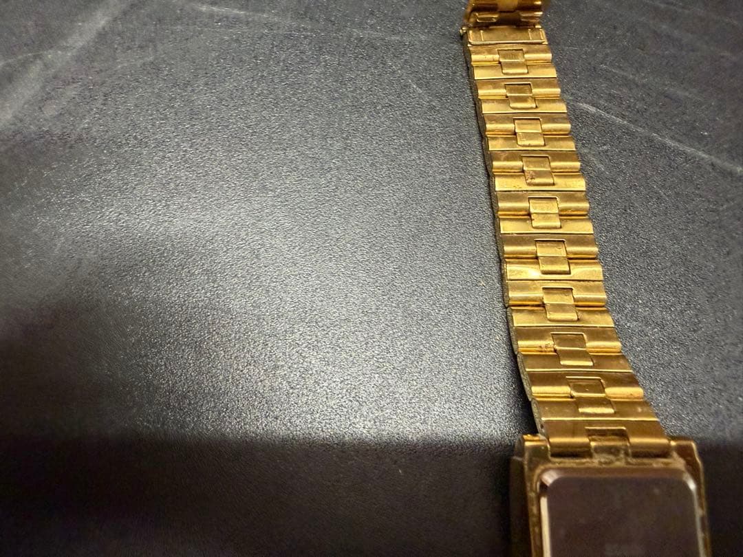 インゴッド純金腕時計　エルジン製　スクエア 24K ウォッチ