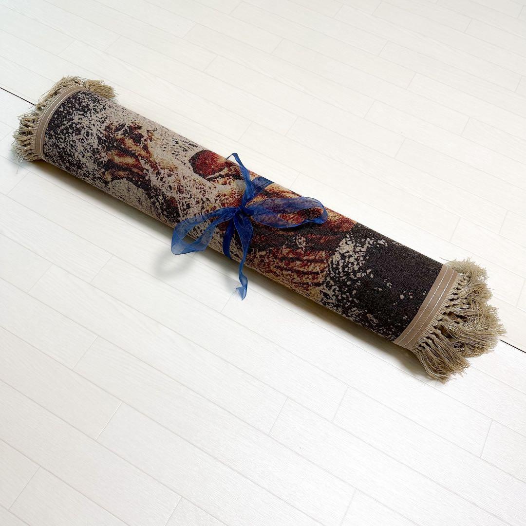 【新品未使用】絵画風絨毯　ペルシャ産　ペルシャ絨毯　カーペット　ラグ　タイガー