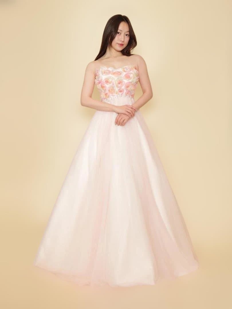 DRESS ROOM AMI　受注生産　カラードレス　フラワーモチーフ