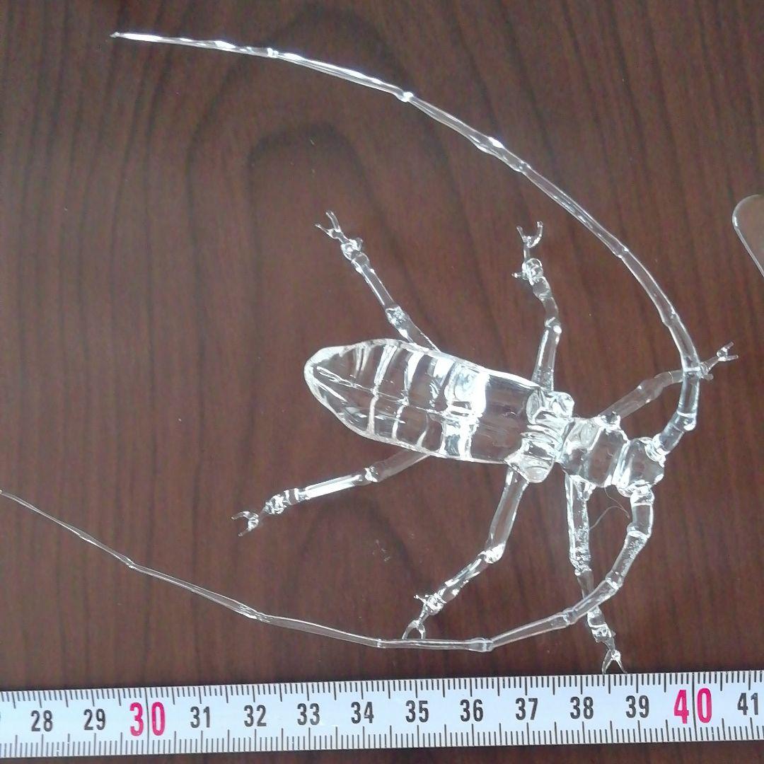ガラスの昆虫（四点セット)ハンドメイド